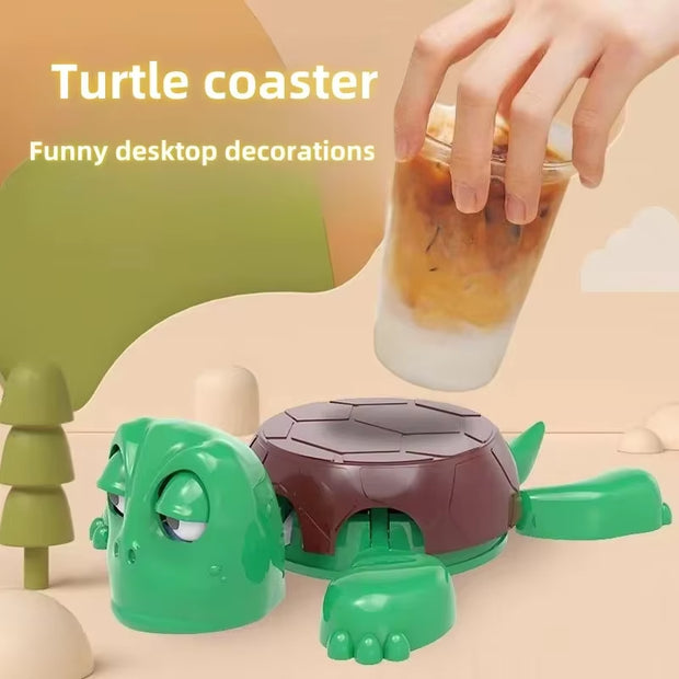 1PC Turtle Coaster Creative Decorative Ornament Fashion Home Accessories Desk Decoration Figurines Turtle Cup Pad Drinks Holder